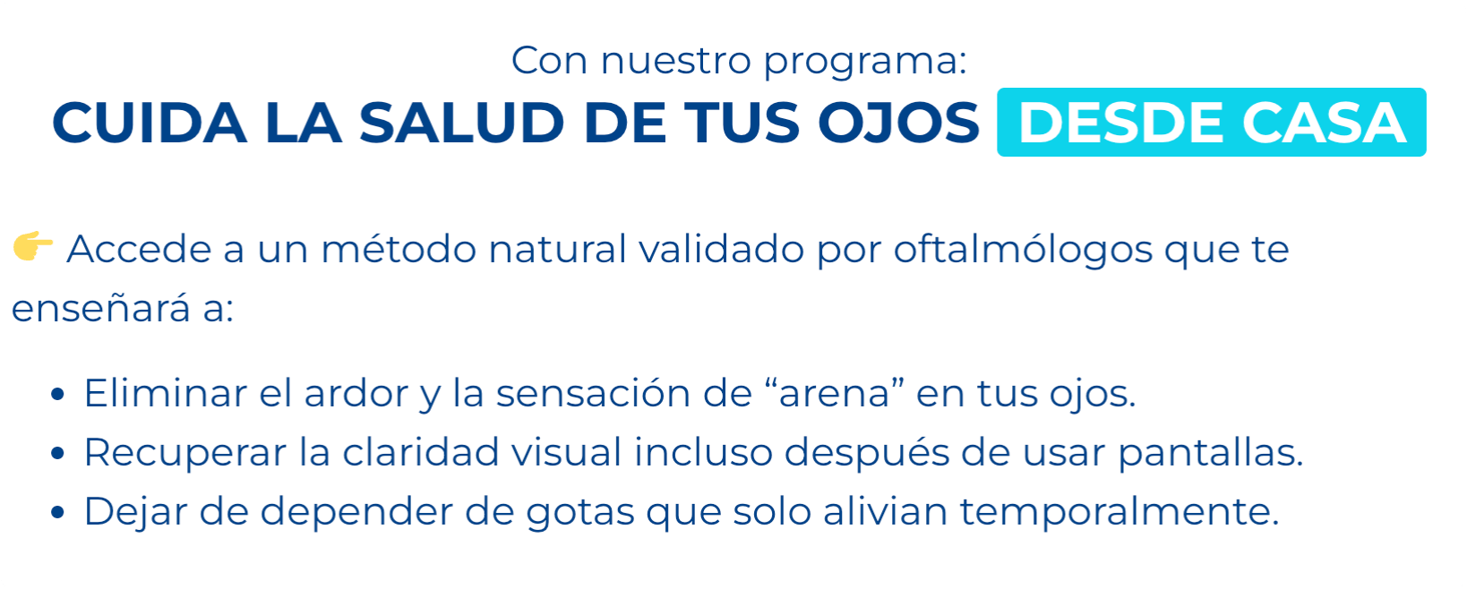 CUIDA LA SALUD DE TUS OJOS <b>DESDE CASA</b> - Ojo Seco
